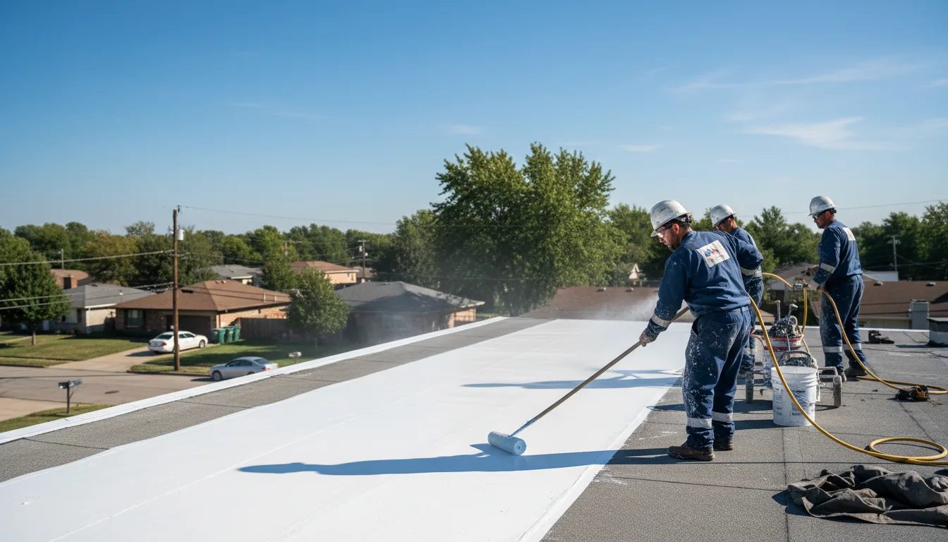 Commercial roof coating in Massena, IA near me